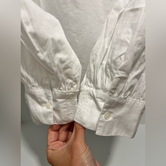 Madewell Embroidered Poplin Balloon-Sleeve Top small NEW Boho cotton cottagecore - Picture 6 of 13